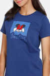 Zivame Girls Disney Knit Cotton Sleep Top - Bellwether Blue — thumbnail 5